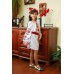 Embroidered dress/blouse/tunic "Cutie Rose"